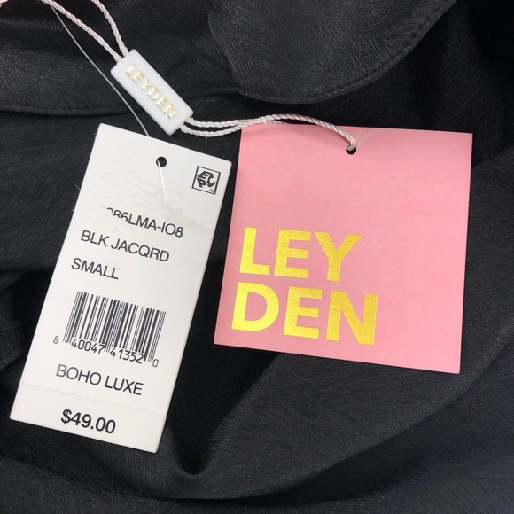 Leyden Black Satin Tank Top, NWT, Size S - Picture 6 of 8